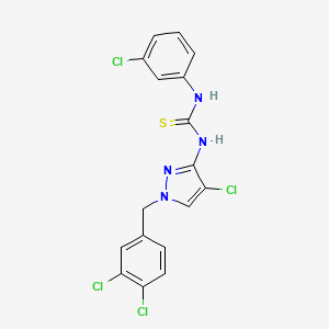 N-[4-chloro-1-(3,4-dichlorobenzyl)-1H-pyrazol-3-yl]-N'-(3-chlorophenyl)thiourea