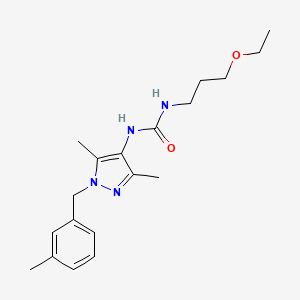 N-[3,5-dimethyl-1-(3-methylbenzyl)-1H-pyrazol-4-yl]-N'-(3-ethoxypropyl)urea