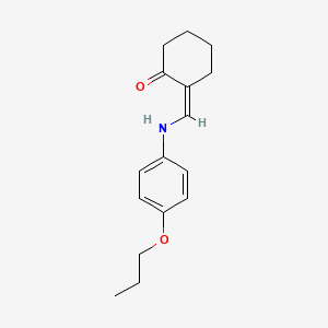 2-{[(4-propoxyphenyl)amino]methylene}cyclohexanone