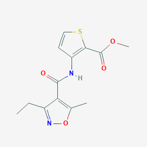 methyl 3-{[(3-ethyl-5-methyl-4-isoxazolyl)carbonyl]amino}-2-thiophenecarboxylate