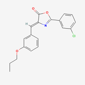 2-(3-chlorophenyl)-4-(3-propoxybenzylidene)-1,3-oxazol-5(4H)-one