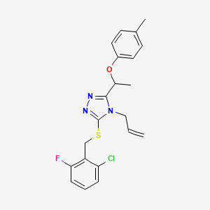 4-allyl-3-[(2-chloro-6-fluorobenzyl)thio]-5-[1-(4-methylphenoxy)ethyl]-4H-1,2,4-triazole