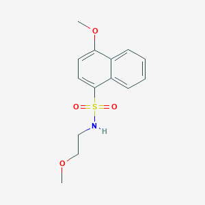 4-methoxy-N-(2-methoxyethyl)-1-naphthalenesulfonamide