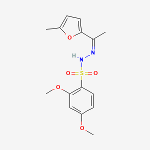 2,4-dimethoxy-N'-[1-(5-methyl-2-furyl)ethylidene]benzenesulfonohydrazide