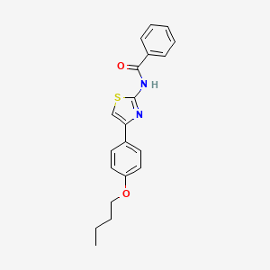 molecular formula C20H20N2O2S B4663757 N-[4-(4-butoxyphenyl)-1,3-thiazol-2-yl]benzamide 