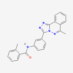 2-methyl-N-[3-(6-methyl[1,2,4]triazolo[3,4-a]phthalazin-3-yl)phenyl]benzamide