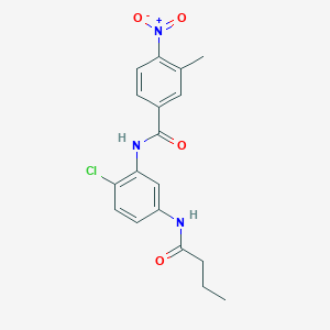N-[5-(butyrylamino)-2-chlorophenyl]-3-methyl-4-nitrobenzamide
