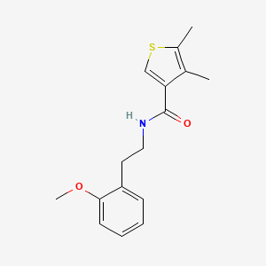 molecular formula C16H19NO2S B4663899 N-[2-(2-methoxyphenyl)ethyl]-4,5-dimethyl-3-thiophenecarboxamide 