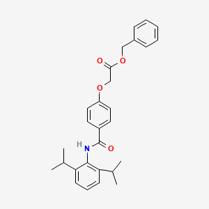 molecular formula C28H31NO4 B4663934 benzyl (4-{[(2,6-diisopropylphenyl)amino]carbonyl}phenoxy)acetate 