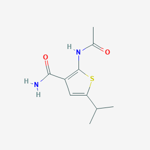 molecular formula C10H14N2O2S B4663986 2-(acetylamino)-5-isopropyl-3-thiophenecarboxamide 