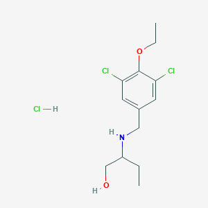 molecular formula C13H20Cl3NO2 B4664035 2-[(3,5-dichloro-4-ethoxybenzyl)amino]butan-1-ol hydrochloride 