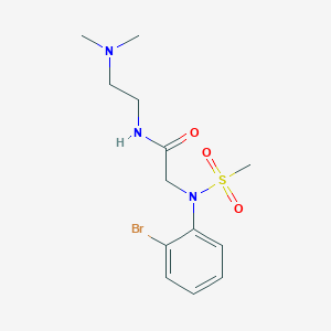 molecular formula C13H20BrN3O3S B4664069 N~2~-(2-bromophenyl)-N~1~-[2-(dimethylamino)ethyl]-N~2~-(methylsulfonyl)glycinamide 