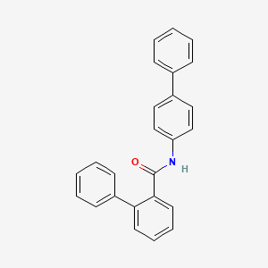 molecular formula C25H19NO B4664079 N-4-biphenylyl-2-biphenylcarboxamide 