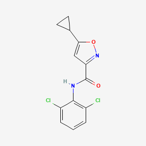 molecular formula C13H10Cl2N2O2 B4664085 5-cyclopropyl-N-(2,6-dichlorophenyl)-3-isoxazolecarboxamide 