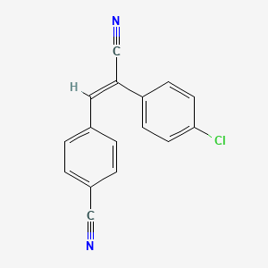 4-[2-(4-chlorophenyl)-2-cyanovinyl]benzonitrile