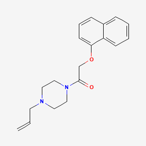 molecular formula C19H22N2O2 B4664173 1-allyl-4-[(1-naphthyloxy)acetyl]piperazine 