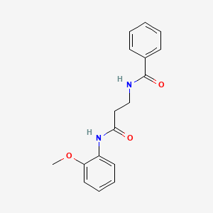 molecular formula C17H18N2O3 B4664176 N-{3-[(2-methoxyphenyl)amino]-3-oxopropyl}benzamide 