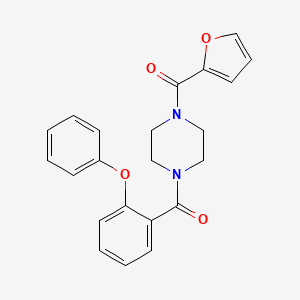 molecular formula C22H20N2O4 B4664200 1-(2-furoyl)-4-(2-phenoxybenzoyl)piperazine 