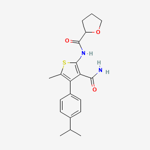 N-[3-(aminocarbonyl)-4-(4-isopropylphenyl)-5-methyl-2-thienyl]tetrahydro-2-furancarboxamide