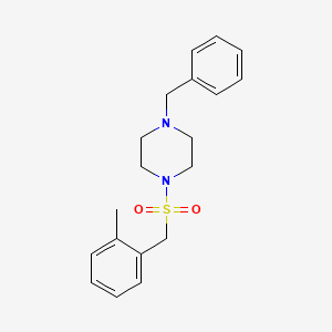 molecular formula C19H24N2O2S B4664237 1-benzyl-4-[(2-methylbenzyl)sulfonyl]piperazine 