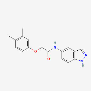 molecular formula C17H17N3O2 B4664276 2-(3,4-dimethylphenoxy)-N-1H-indazol-5-ylacetamide 