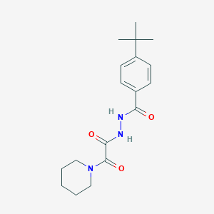 4-tert-butyl-N'-[oxo(1-piperidinyl)acetyl]benzohydrazide