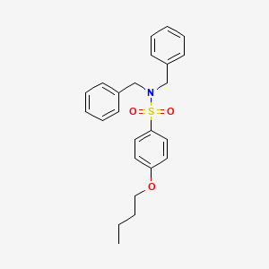 molecular formula C24H27NO3S B4664363 N,N-dibenzyl-4-butoxybenzenesulfonamide 