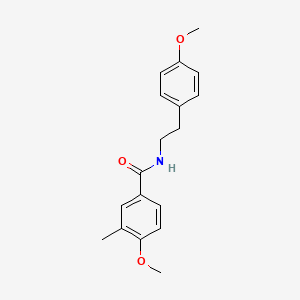 4-methoxy-N-[2-(4-methoxyphenyl)ethyl]-3-methylbenzamide