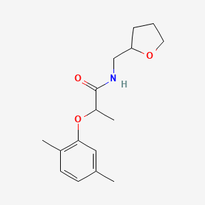 2-(2,5-dimethylphenoxy)-N-(tetrahydro-2-furanylmethyl)propanamide