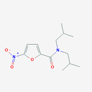molecular formula C13H20N2O4 B4664400 N,N-diisobutyl-5-nitro-2-furamide 