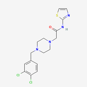 2-[4-(3,4-dichlorobenzyl)-1-piperazinyl]-N-1,3-thiazol-2-ylacetamide