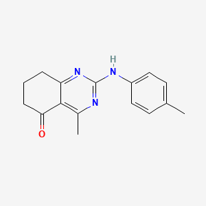 molecular formula C16H17N3O B4664428 4-methyl-2-[(4-methylphenyl)amino]-7,8-dihydro-5(6H)-quinazolinone 