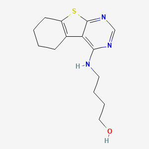 molecular formula C14H19N3OS B4664447 4-(5,6,7,8-tetrahydro[1]benzothieno[2,3-d]pyrimidin-4-ylamino)-1-butanol 
