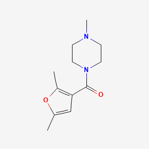molecular formula C12H18N2O2 B4664467 1-(2,5-dimethyl-3-furoyl)-4-methylpiperazine 