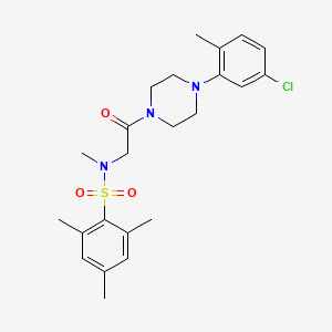 N-{2-[4-(5-Chloro-2-methyl-phenyl)-piperazin-1-yl]-2-oxo-ethyl}-2,4,6,N-tetramethyl-benzenesulfonamide