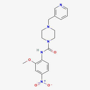 N-(2-methoxy-4-nitrophenyl)-4-(3-pyridinylmethyl)-1-piperazinecarboxamide