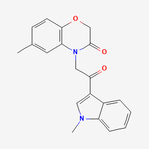 6-methyl-4-[2-(1-methyl-1H-indol-3-yl)-2-oxoethyl]-2H-1,4-benzoxazin-3(4H)-one