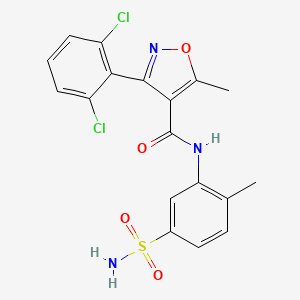 N-[5-(aminosulfonyl)-2-methylphenyl]-3-(2,6-dichlorophenyl)-5-methyl-4-isoxazolecarboxamide