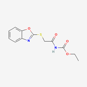 ethyl [(1,3-benzoxazol-2-ylthio)acetyl]carbamate