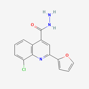 8-chloro-2-(2-furyl)-4-quinolinecarbohydrazide