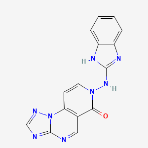 molecular formula C15H10N8O B4664668 7-(1H-benzimidazol-2-ylamino)pyrido[3,4-e][1,2,4]triazolo[1,5-a]pyrimidin-6(7H)-one 