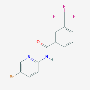 molecular formula C13H8BrF3N2O B4664679 N-(5-bromo-2-pyridinyl)-3-(trifluoromethyl)benzamide 