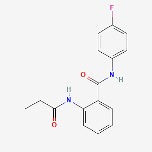 N-(4-fluorophenyl)-2-(propionylamino)benzamide