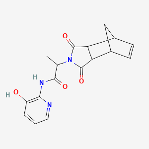 2-(3,5-dioxo-4-azatricyclo[5.2.1.0~2,6~]dec-8-en-4-yl)-N-(3-hydroxy-2-pyridinyl)propanamide