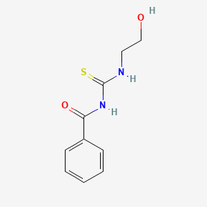 molecular formula C10H12N2O2S B4664744 N-{[(2-hydroxyethyl)amino]carbonothioyl}benzamide CAS No. 29146-60-9