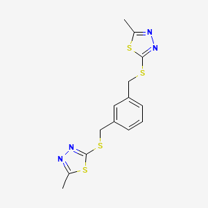 2,2'-[1,3-phenylenebis(methylenethio)]bis(5-methyl-1,3,4-thiadiazole)