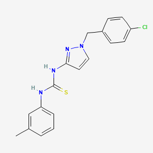 N-[1-(4-chlorobenzyl)-1H-pyrazol-3-yl]-N'-(3-methylphenyl)thiourea