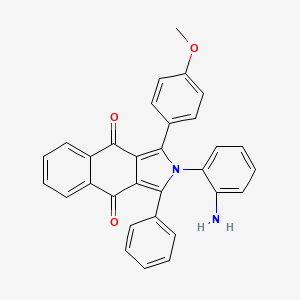 2-(2-aminophenyl)-1-(4-methoxyphenyl)-3-phenyl-2H-benzo[f]isoindole-4,9-dione