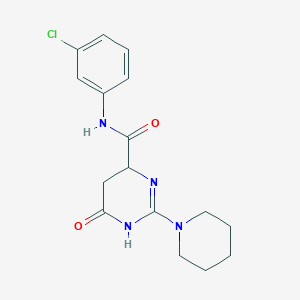 N-(3-chlorophenyl)-6-oxo-2-(1-piperidinyl)-3,4,5,6-tetrahydro-4-pyrimidinecarboxamide