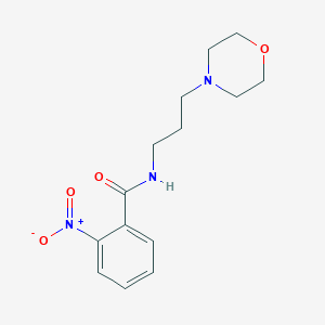 molecular formula C14H19N3O4 B4664934 N-[3-(4-morpholinyl)propyl]-2-nitrobenzamide 